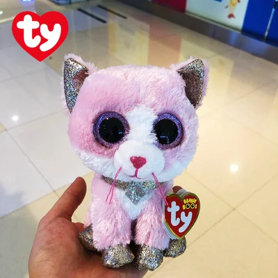 Ty Beanie Boos Big Eyes Unicorn Fox Cat Penguin Poodle Owl Plush Stuffed Animal Super Soft Bedside Toys Doll Gift For Kids 15CM 15cm