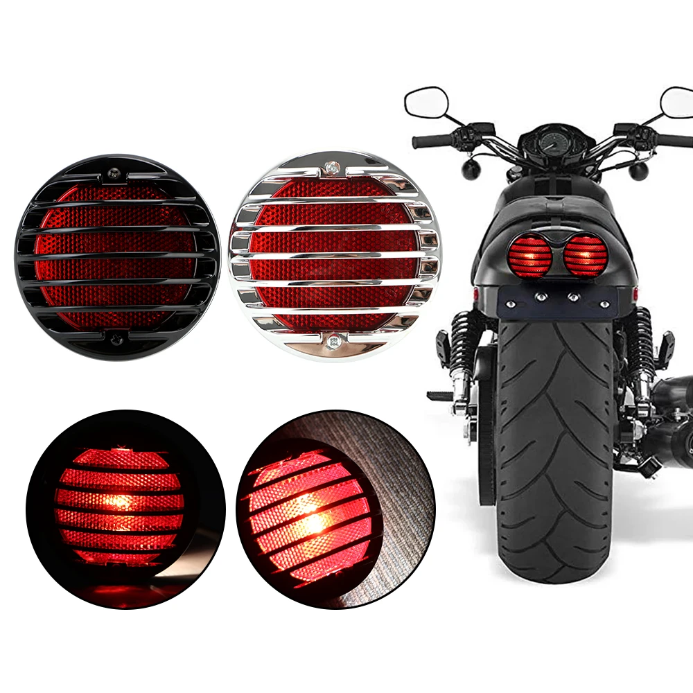 Motorcycle Bikes Side Mount License Plate Taillight Lamp Bracket Universal Kit