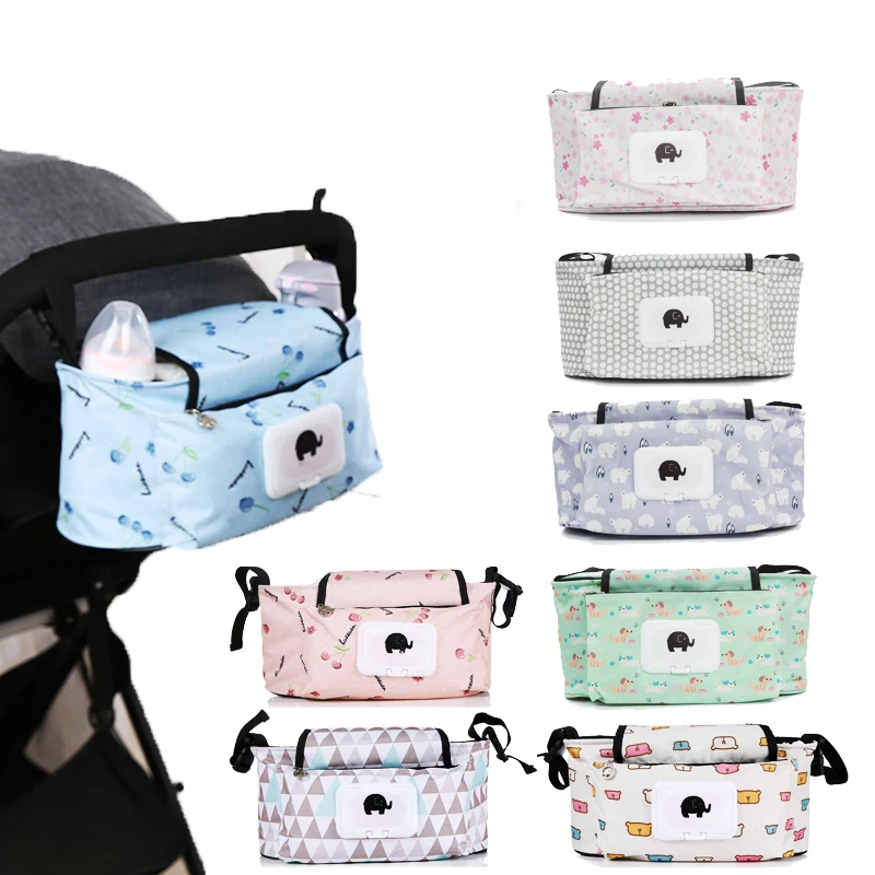 Baby Strollers near me Baby Stroller Organizer Bag Mummy Diaper Bag Hook Baby Carriage Waterproof Large Capacity Stroller Accessories Travel Nappy baby stroller accessories outdoor