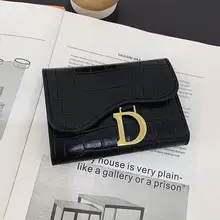 Wallet for Women Short Leather Card Holder for Ladies Small Pattern Wallet Coin Purse Soft PU Anti-theft Multi Colors Available