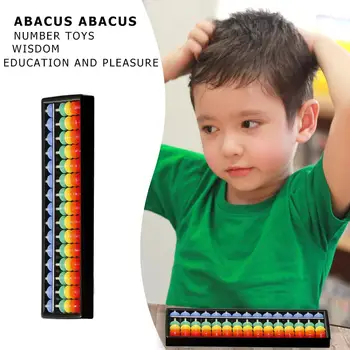 

Plastic Abacus 15 Digits 5 Beads Arithmetic Tool Math Toy Aid Calculating Toys Learning Educational Toys For Kids Children