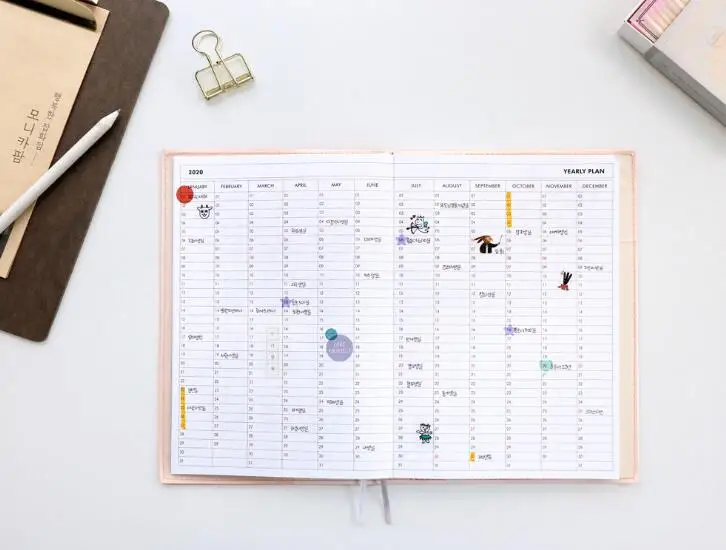 2020 Monthly Weekly Plan Book 176P 148mm*203mm 2020 Monthly Weekly Plan Book 176P 148mm*203mm
