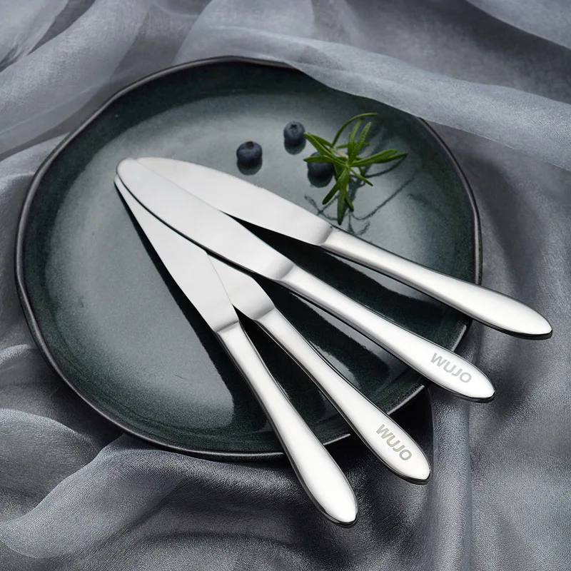 

PANPANDA Table Knife Titanium 4-Piece Western Tableware Gift Set