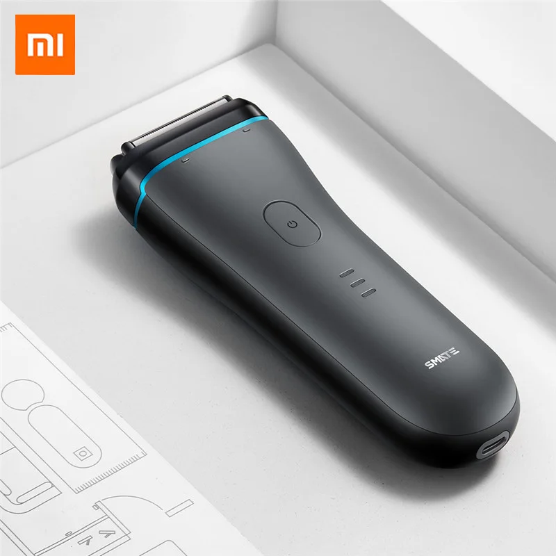 

XIAOMI SMATE XUMEI Reciprocating Electric Foil Shaver 3 Foil Blade Rechargeable Dry Wet Full Body Washable Razor Men