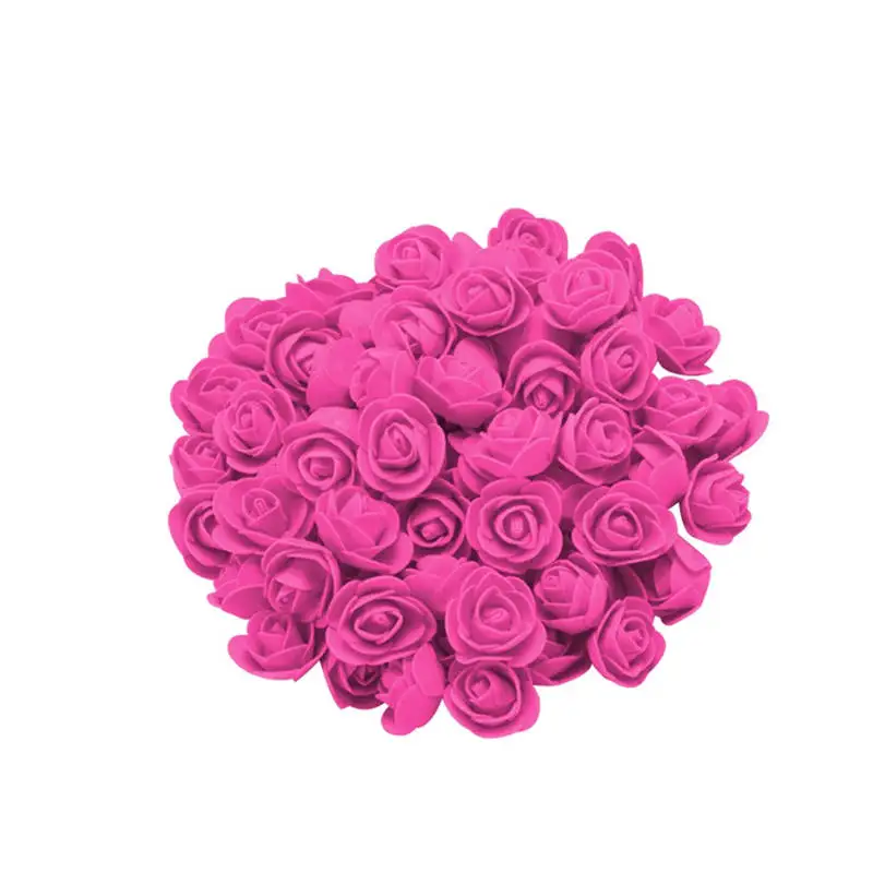 Искусственные цветы 100 шт искусственная пена Красная роза цветок подарки для свадьбы День рождения День Святого Валентина para decoracion hogar 661F10