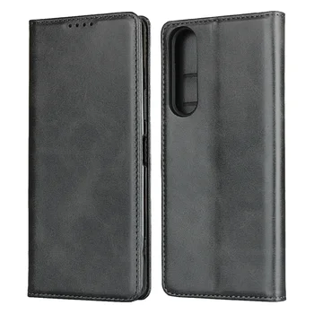 

Luxury Vintage Leather Phone Case for Sony Xperia 1II Case Magnetic Cowhide CardSlot Flip Wallet Cover for Xperia 1 10 II 8 20