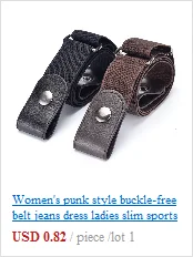 mens black belt Punk Style Elastic Buckle-free Invisible Belt for Jeans Dress Belt without Buckle Easy Belts for Women Men black belt with holes