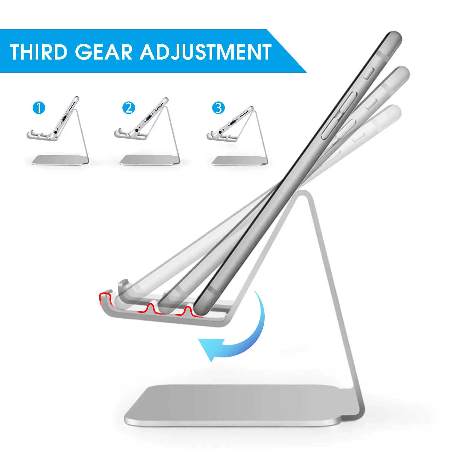 Tablet Stand Adjustable GOOJODOQ For iPad Stand Holder Desktop Holder Dock For iPad Pro11 Pro 10.5 Air Mini tablet holder tablet stand