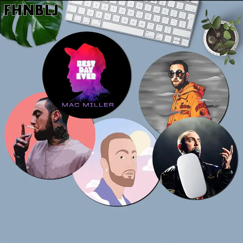 Резиновый прочный Настольный коврик для мыши забавного Mac Miller нескользящий