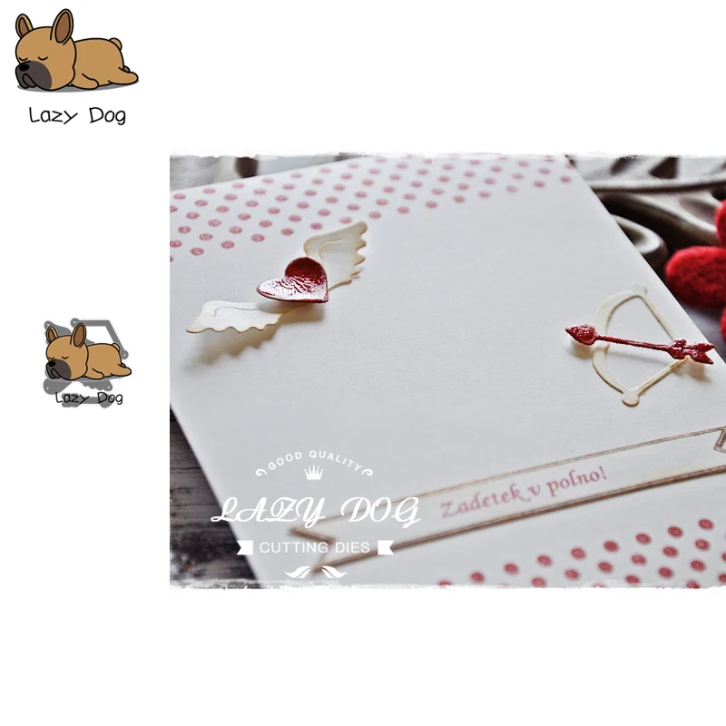 

Cupid's Arrow Valentine's Day Metal Cutting Dies Scrapbooking Stencil Craft Embossing Die Cuts Card Making New Dies For 2019