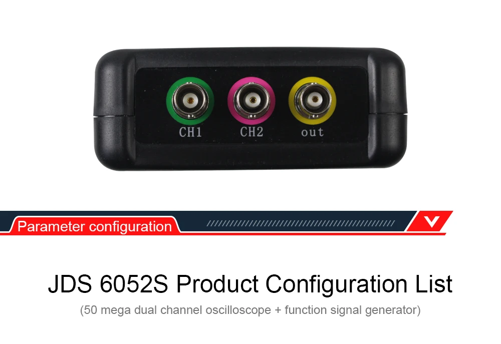 Digitalni ručni osciloskop JDS6052S 2x50MHz - Elektroleum