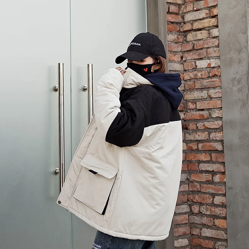 

2019 Autumn And Winter New Style Workwear Cotton Coat Women's Mid-length Warm Thick Cotton-padded Clothes/