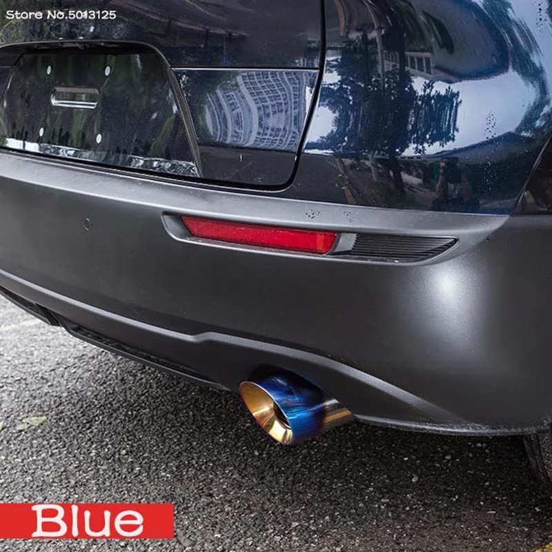 Car Exhaust Muffler Tip Stainless Steel Pipe Chrome Trim Rear Tail Throat Matte for Mazda CX-5 CX5 2017 2018 2019 2020 2021 | Автомобили и