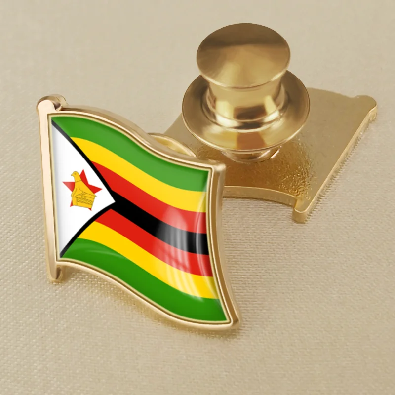 Zimbabwe Zimbabwean Flag Pin Badge Brooch 