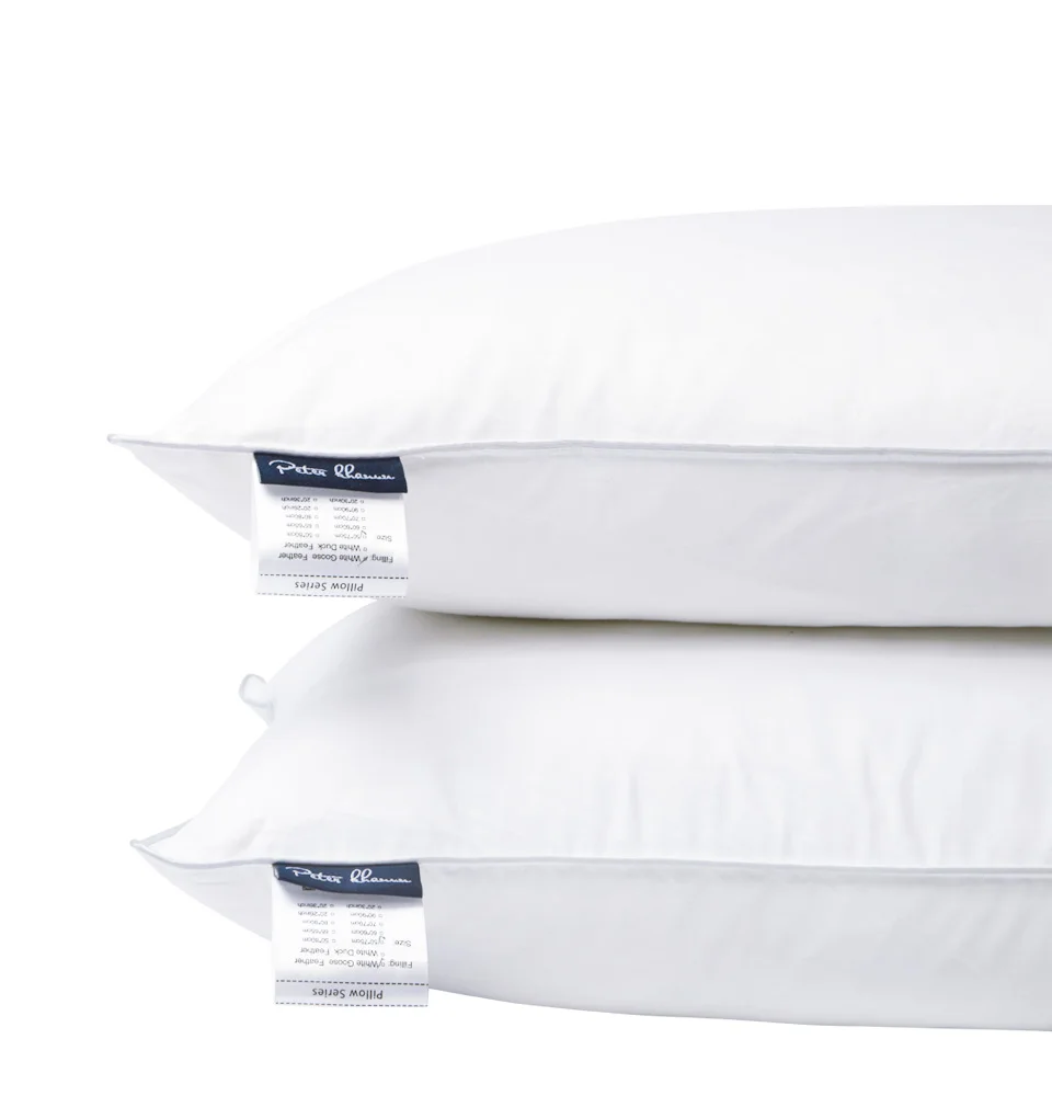 Подушка для сна Питер Ханун из 100% хлопка с белыми гусиными перьями|sleeping pillow|pillow