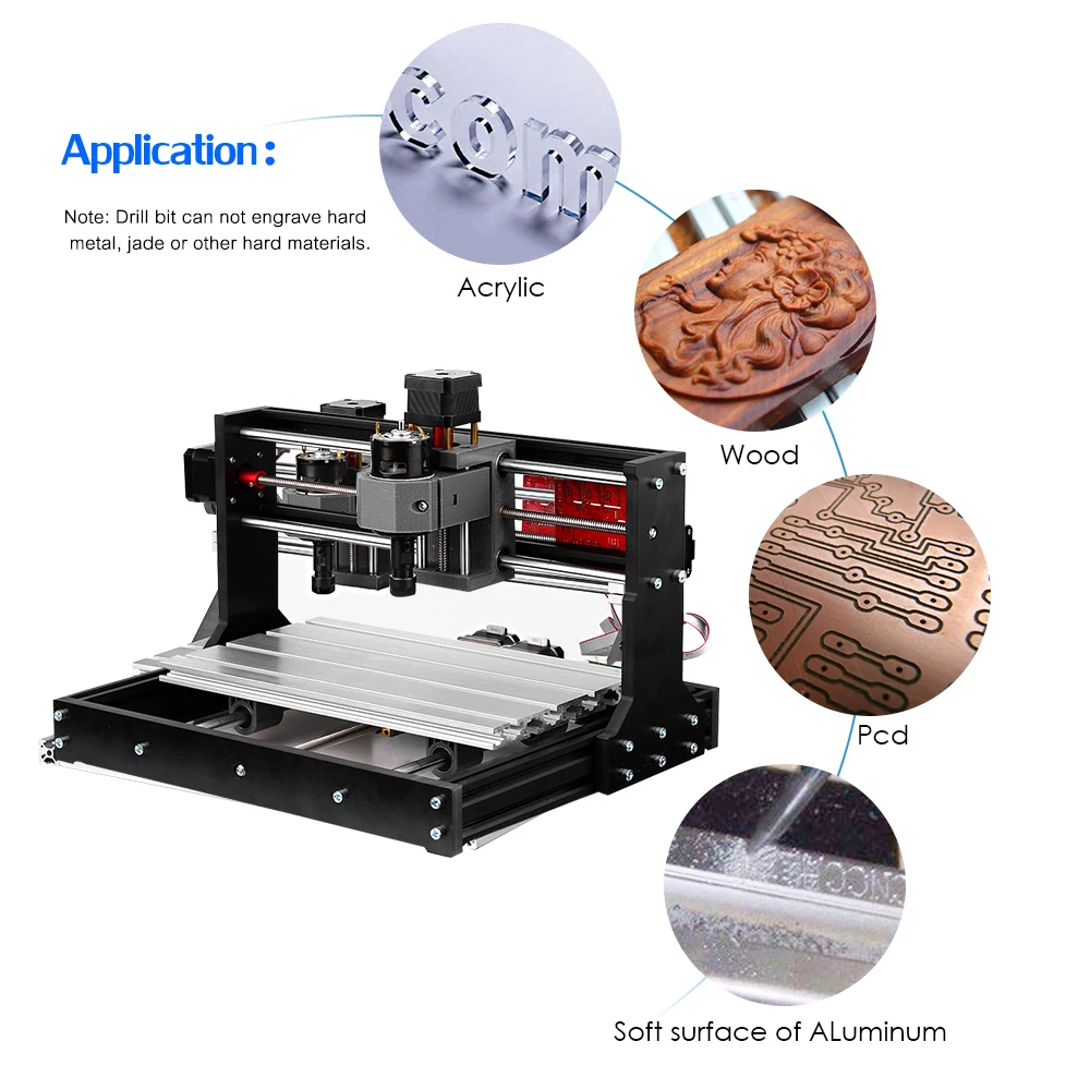 Обновленная версия CNC 3018 Pro GRBL управления DIY Мини машина 3 оси Pcb фрезерный станок