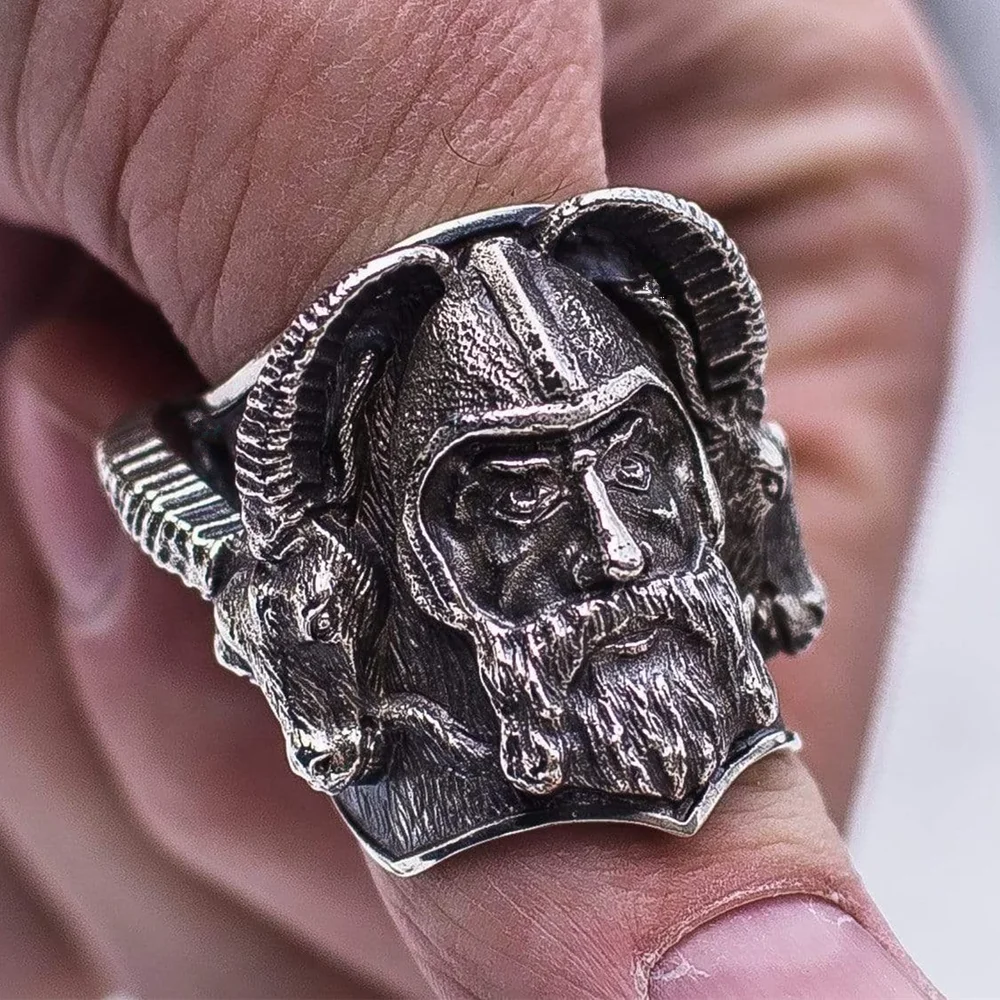 EYHIMD уникальное кольцо викинга из нержавеющей стали мужской скандинавский череп