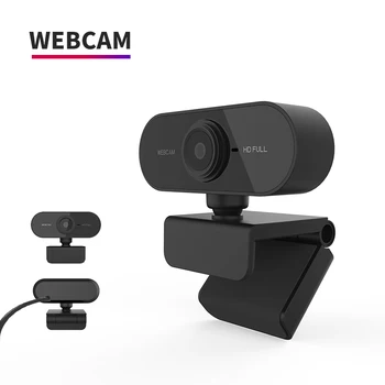 Mini kamerka internetowa 1080p HD idealna do konferencji i transmisji live obrotowa kamera z mikrofonem do PC wideokonferencja rozmowy on-line tanie i dobre opinie wsdcam 1920x1080 CN (pochodzenie) PC-C1 2 megapiksele CMOS Webcam 1080p Webcamera webcam full hd usb webcamera webcamera 1080