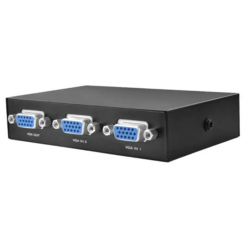 Vga Splitter 2 Port In 1 Out Video 