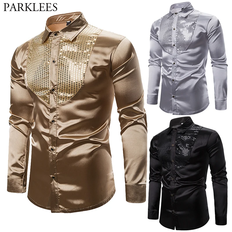 mens silk dress shirts