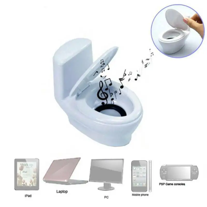 

2019 Fashion Mini USB Interface Portable Toilet Speakers Computer Stereo Special Gift