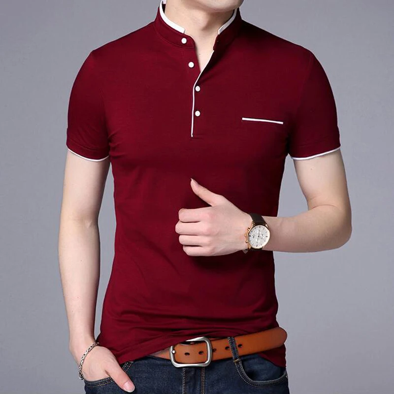 Рубашка поло мужская летняя Vogue Polo Hombre мужская повседневная хлопковая футболка с коротким рукавом рубашка со стоячим воротником облегающие Топы 5XL Vogue одежда