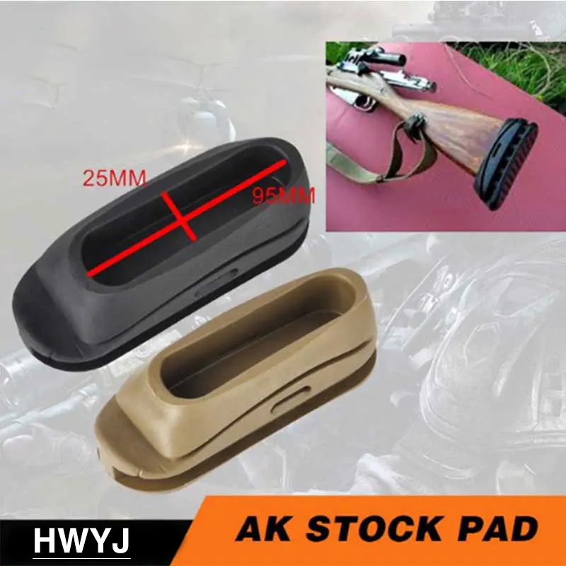 

Tactical Airsoft Tactical Shockproof Rubber AK Stock Pad AK47 Recoil BUTT Stock Pad Paintball Rifle Gun Accessories