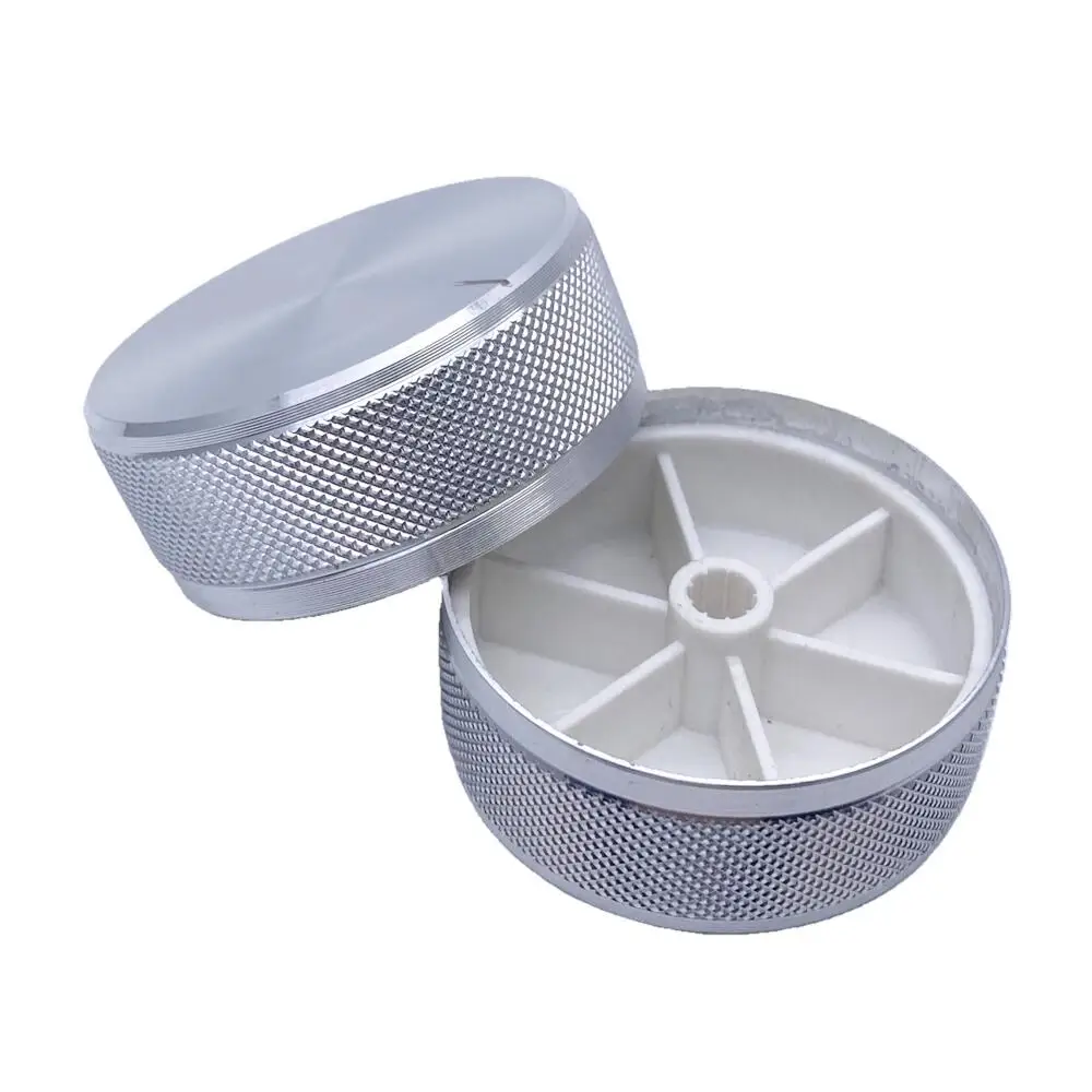 Aluminum Alloy Potentiometer Encoder Volume Control Audio Knob Cap 48*19mm for 6mm Shaft Hole Knob (Knurled Shaft Dia/D-axis) potentiometer knob cap aluminum knob rotary encoder knob