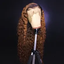 360 парик из натуральных волос на кружевной основе с эффектом омбре T1B/27 цветов, 360 человеческие волосы на кружевной основе для черных женщин, парик из волос remy, предварительно выщипанные отбеленные узлы