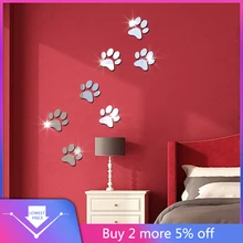 7 шт собака отпечаток украшение дома комнаты искусство 3D DIY наклейки на стену наклейки на стене обои Decoracion Hogar наклейки на стену