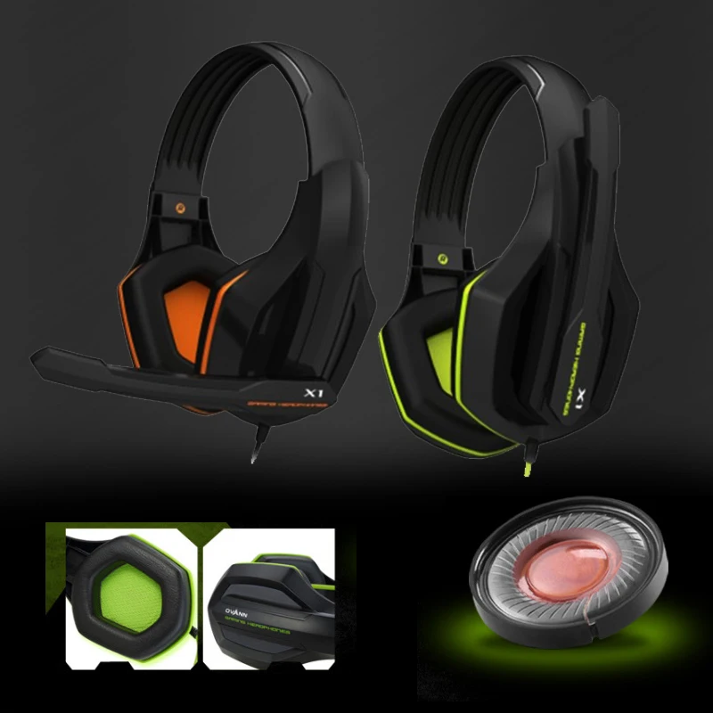 Over ear Computer Gaming Headset Professional Gamer Headphone Super Bass with Microphone Stereo Wired Headphones for PC PS4 Xbox