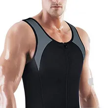 Мужской s утягивающий формирователь тела, бодибилдинг, нижнее белье, мужские спортивные топы, неопреновый жилет для фитнеса, спортивная рубашка, Приталенный жилет