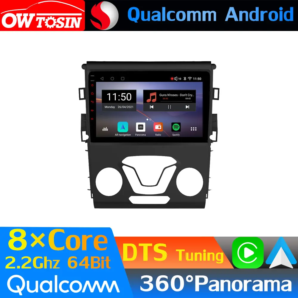 Устройство док-станция Qualcomm 8Core Android автомобильный медиа для Ford Mondeo 2013-2019 GPS