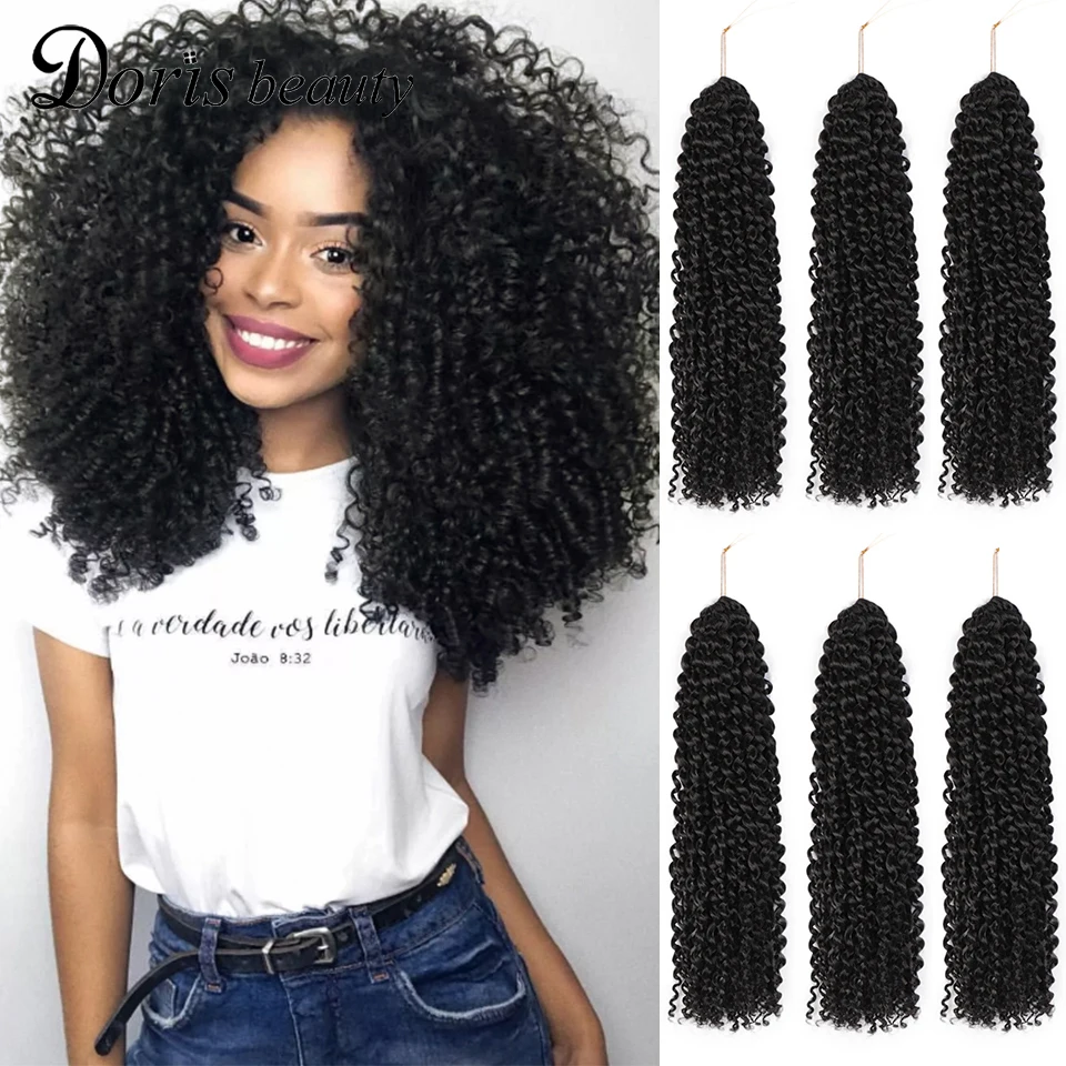 Doris belleza trenzas de ganchillo sintéticas Afro pelo Crochet trenzas Marley 8/12 pulgadas Ombre trenzado extensiones de cabello para mujeres