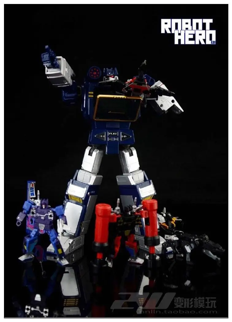 

New Transformation Toys Robot hero K01 SOUND WAVE KO G1 Action Figure with tape