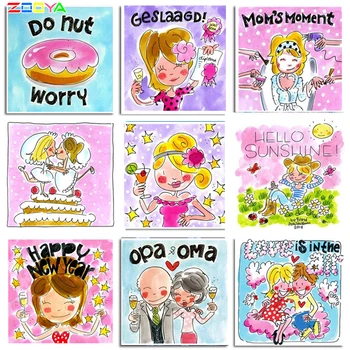 

Zooya Full Square/Round Drill 5D Diy Diamond Painting Blond Amsterdam Embroidery Cross Stitch Home Decor Handmake Gift Jq570
