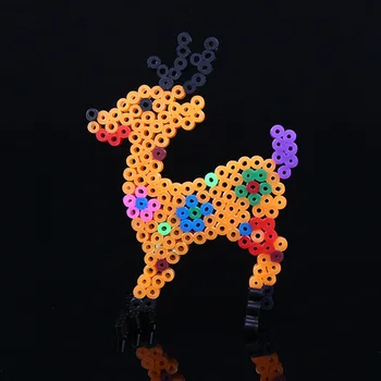 

5MM Beads DIY Puzzles Template Educational Gift for Kids Assorted Pegboard Set Arts Crafts Early Learning Handmade Toy Children