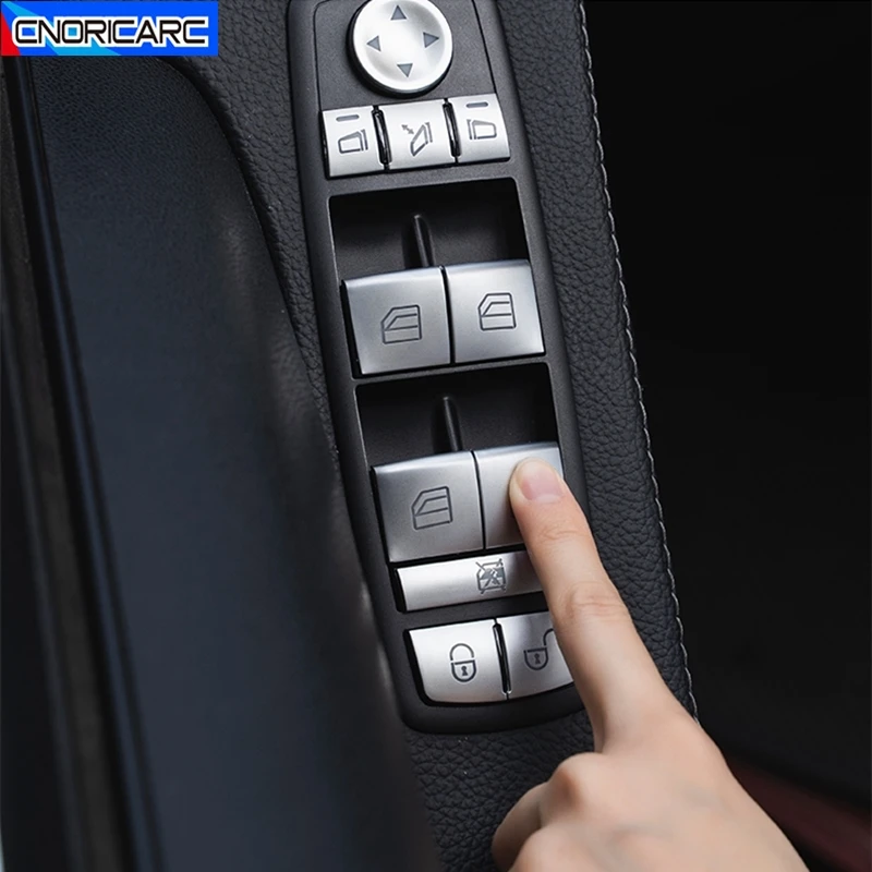 Car Window Glass Lifting Buttons Cover Sticker Trim For Mercedes Benz W169 W245 W164 X164 W251 GL ML A B R Class Accessories | Автомобили