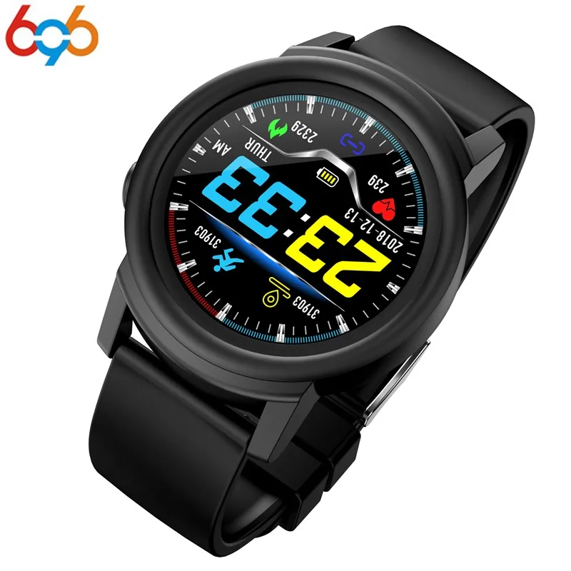696 DK02 Smart Watch Full Round Screen Display Blood Pressure Heart Rate Monitor Smart Health Fitness Tracker Smartwatch Men Wom