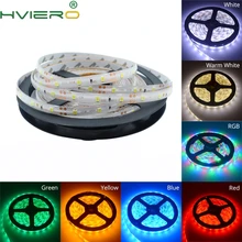 5 м 2835 Водонепроницаемая светодиодная лента RGB Настольный светильник 12 В постоянного тока 300 светодиодов гибкий ночной Светильник ing украшение дома лампа лента Праздничная лампа
