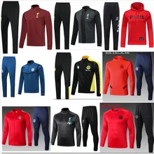 19 20 тренировочная куртка Дортмунд ливерпулес Рим ПСГ Манчестерский город байернс AC пальто для взрослых куртка комплект футбол Джерси