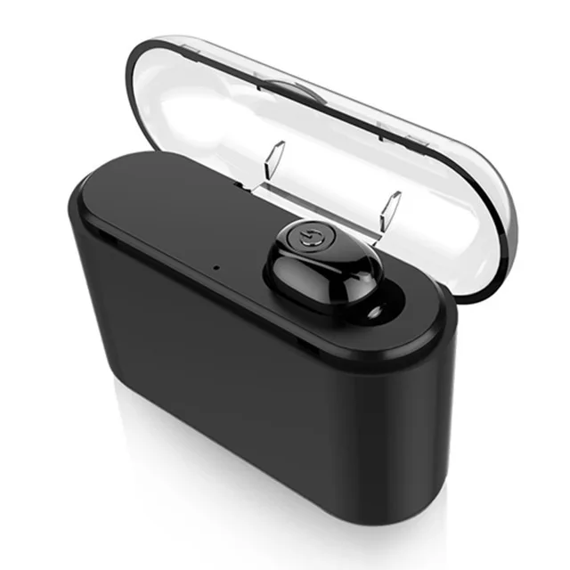 2200 мАч Внешний аккумулятор X8 TWS Bluetooth настоящие беспроводные наушники 5D стерео наушники мини TWS водонепроницаемые наушники для смартфонов - Цвет: Single ear Black