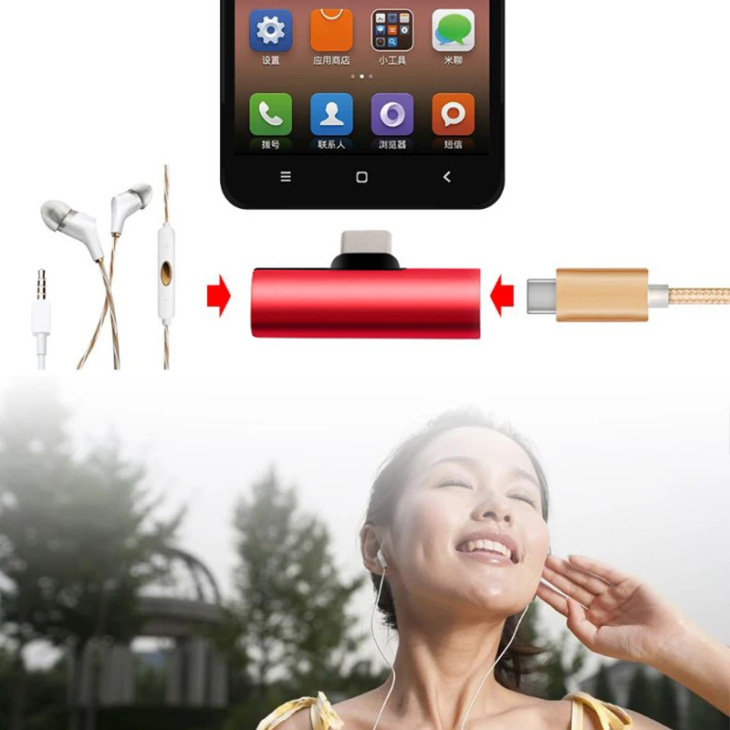 Переходник с Type C на 3 5 мм для наушников ZTE Nubia Z18 Z17 MiniS Z17S X TypeC USB C|Переходники и