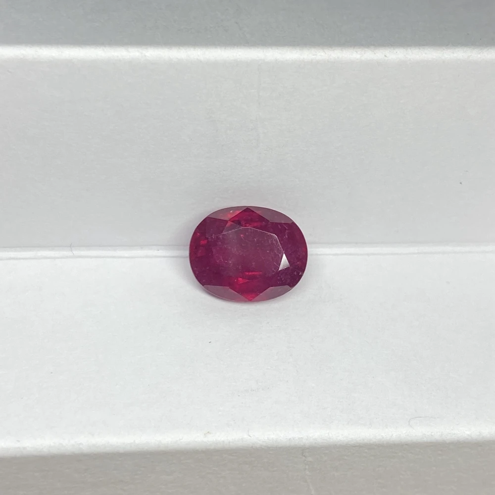 Meisidian Oval Cut 8X10mm 3.5 Carat 100% Natural Red Ruby Gemstone For Ring Making