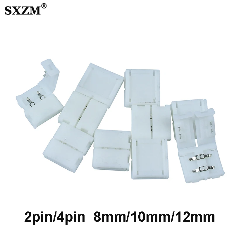 

5pcs/lot LED Strip Connectors 2pin-8mm / 2pin-10mm / 4pin-10mm / 5pin-10mm Free Welding Connector