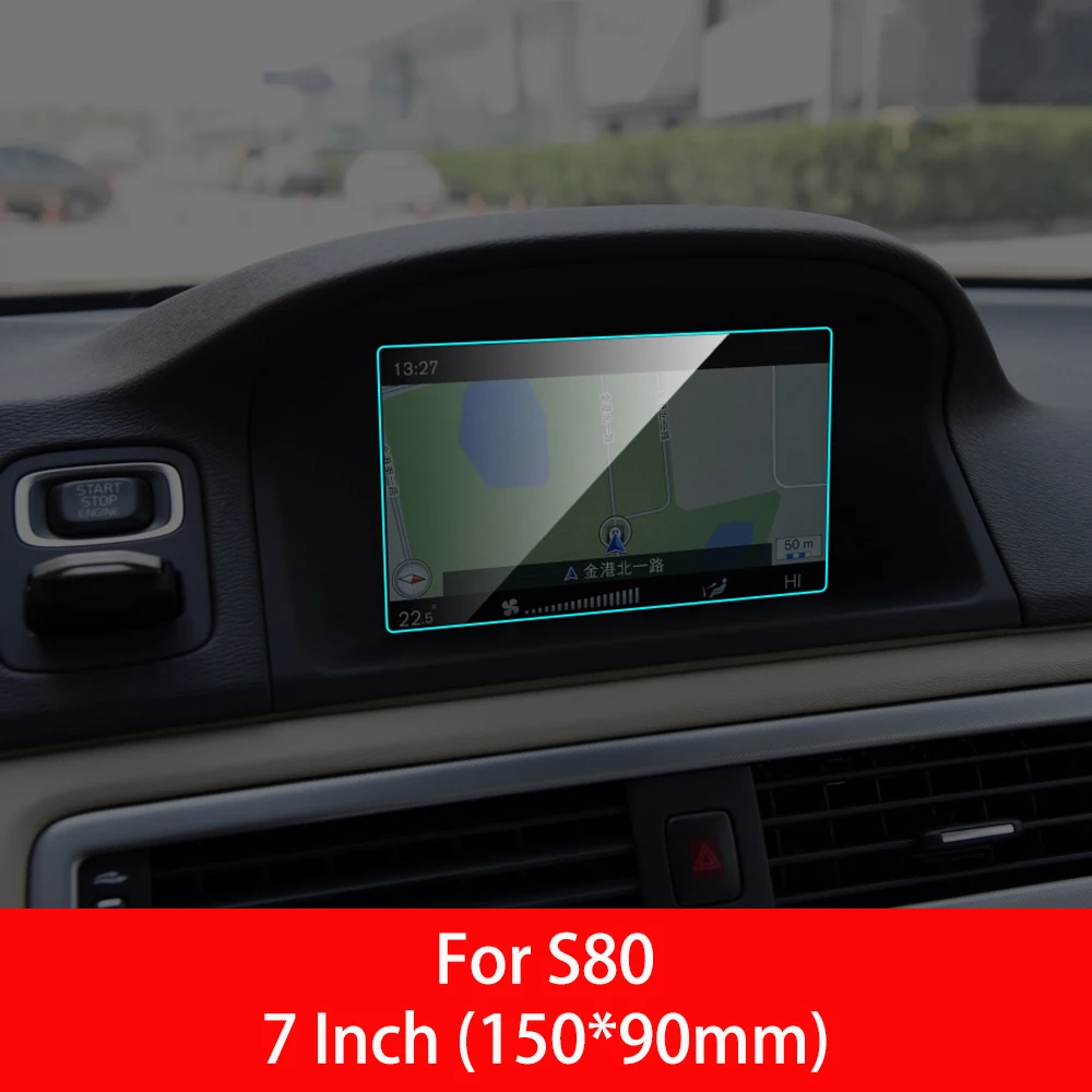 Car GPS Navigation Screen Protector for Volvo XC40 XC90 S60 S90 V40 XC60 S80 V70 V60 Interior Protective Film Auto Accessories - Название цвета: For S80