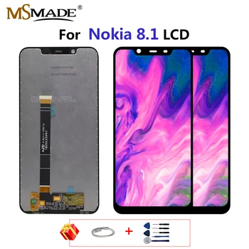 

Original LCD For Nokia 8.1 LCD Display 10 Touch Panel Screen For Nokia X7 TA-1131 LCD Digitizer Replacement Spare Repair Parts