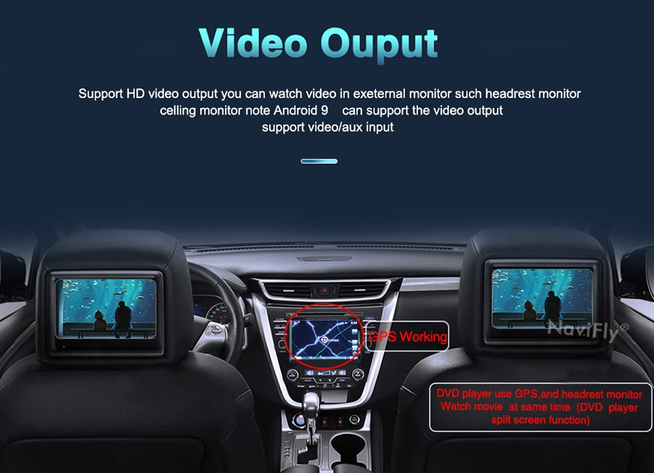 Sale NaviFly Din 2G+32G Android 9.1 Car DVD Radio player for Fiat Doblo 2016 2017 GPS Navigation 7708IC TDA7851 WIFI Bluetooth 25