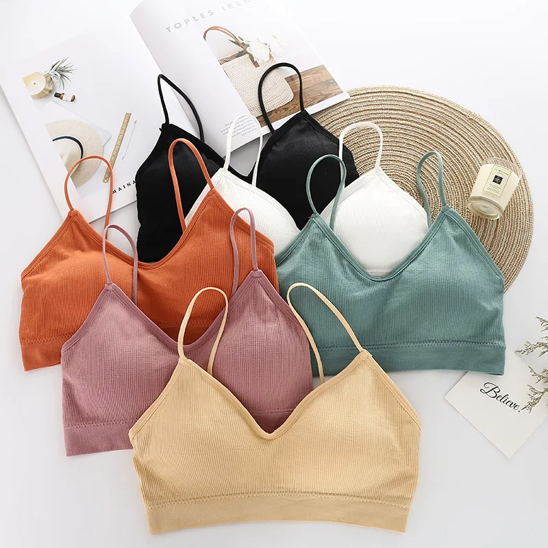 Women Seamless Breathable Sports Bra Gym Running Push Up Bralette Padded Vest Brassiere Fitness Shockproof Gym Workout Bra Top 2