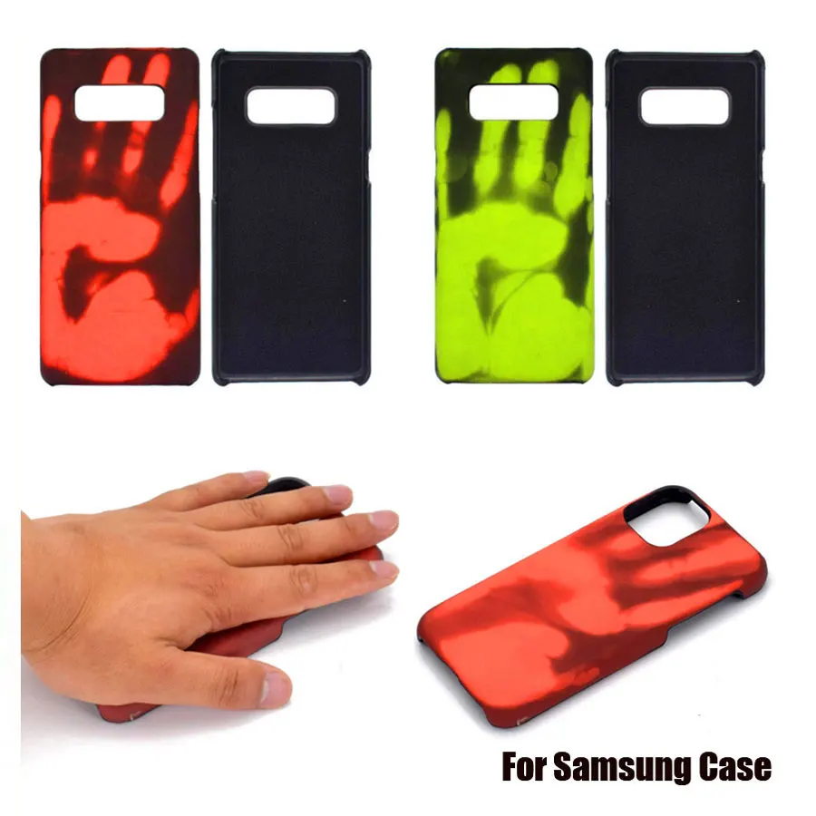 

Color Change Thermal Heat Temperature Case For Samsung Galaxy Note 8 9 10 S7 S8 S9 S10 Plus A40 A 50 Case Protective Cover Coque